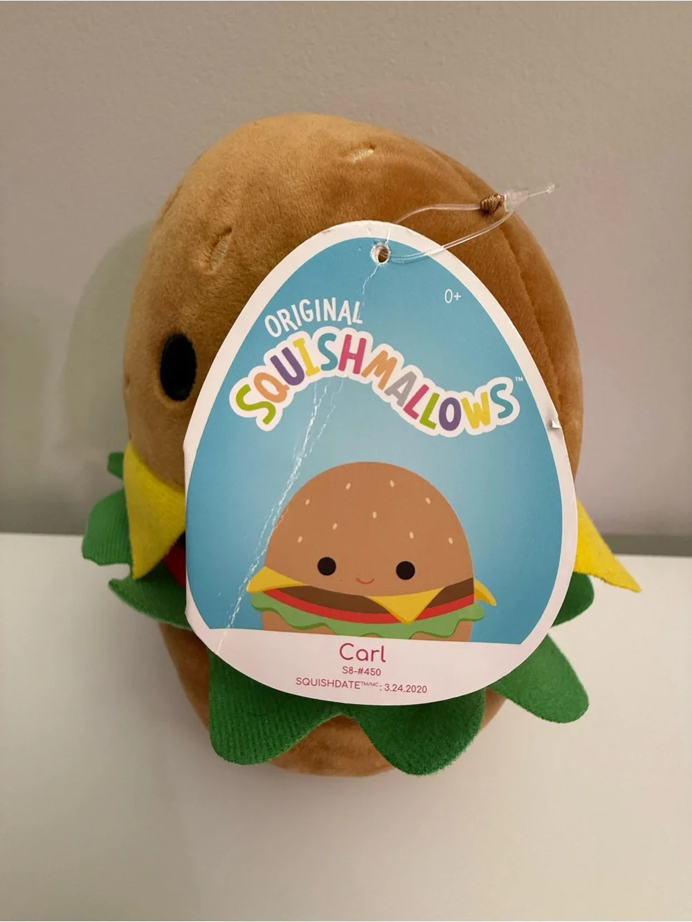 Squishmallows Carl the Cheeseburger Super Soft Plush 8